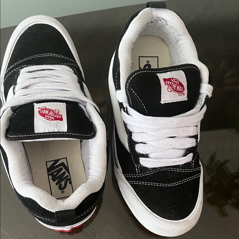 Vans Knu-Skool Black True White Sneakers VN0009QC6BT1 - Picture 9 of 10